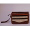 Sac marron en cuir artisanal
