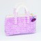 Sac mauve en perles artisanal