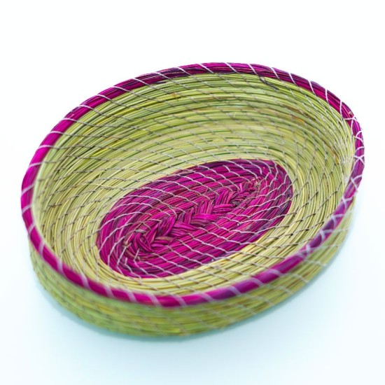 Panier rose en saaf